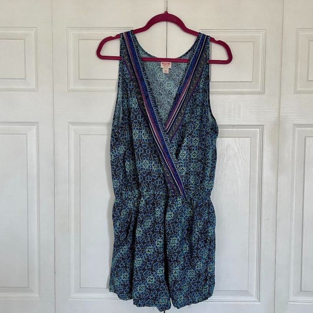 Mossimo Blue Sleeveless Romper NWT Size XXL